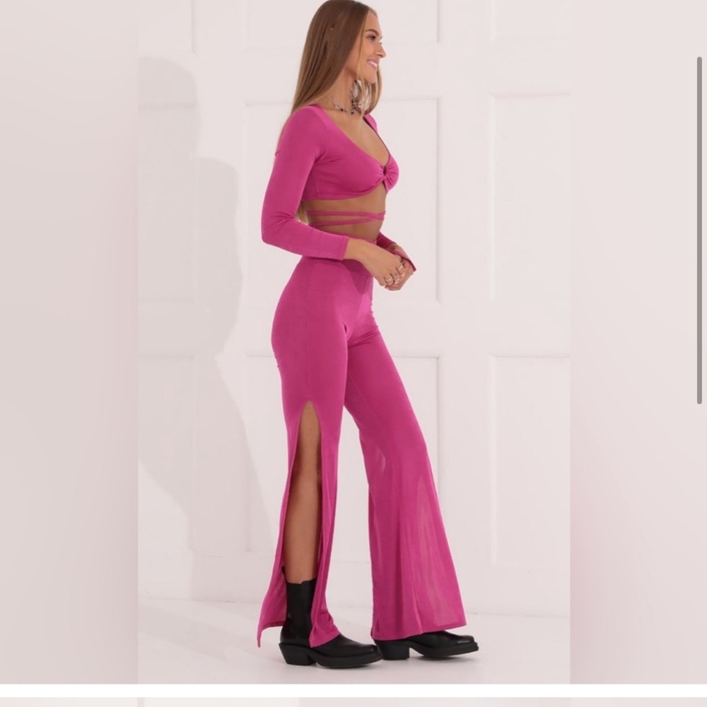 Lucy in the sky pink pants set